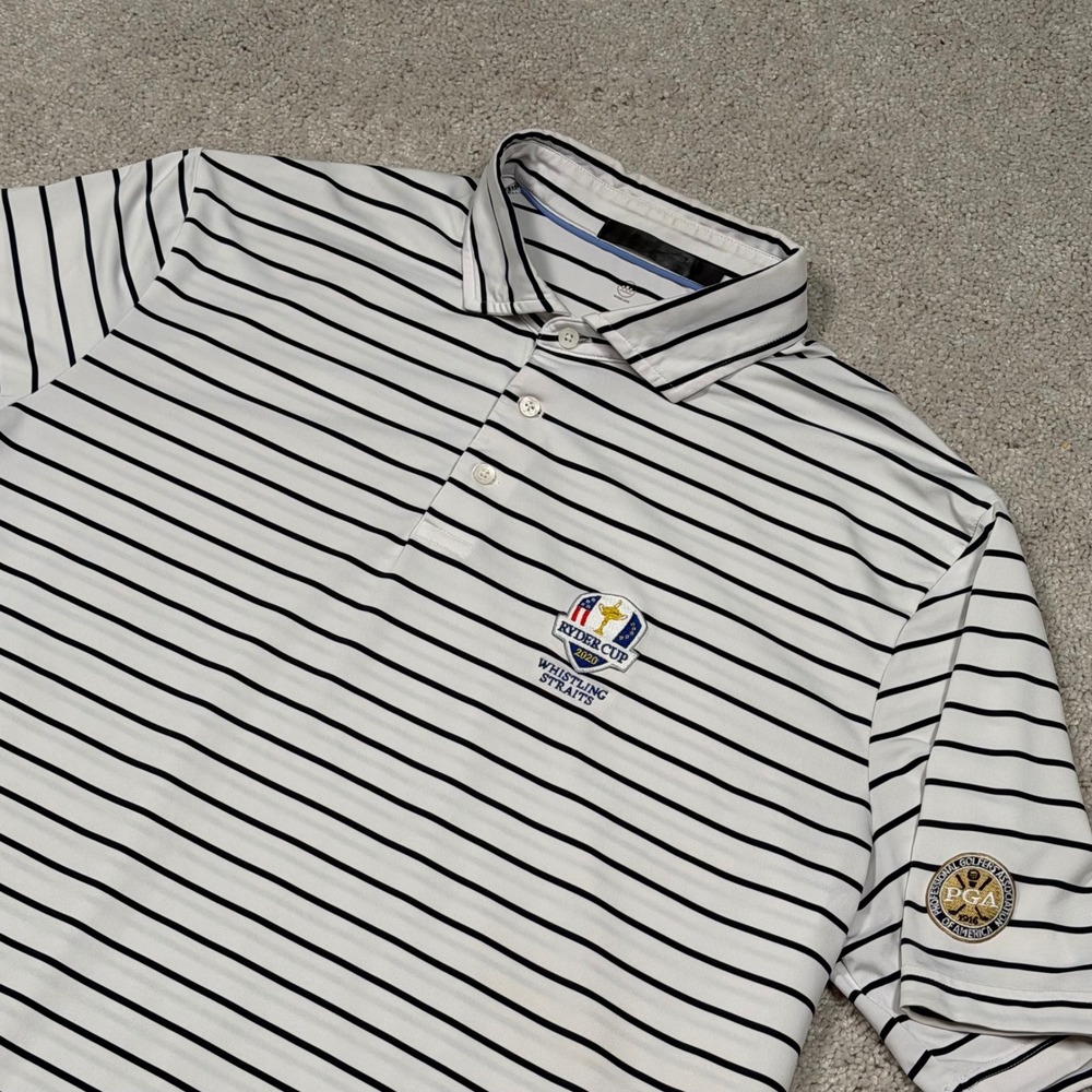 RLX Ralph Lauren Mens 2020 Ryder Cup Whistling Straits Striped Golf Polo XL